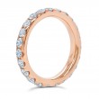 1.84Ct 14K Rose Gold Diamond Eternity Band Size 5