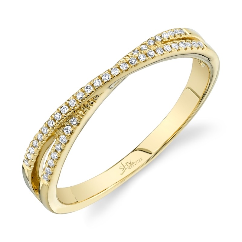 0.09ct 14k Yellow Gold Diamond Lady's Ring