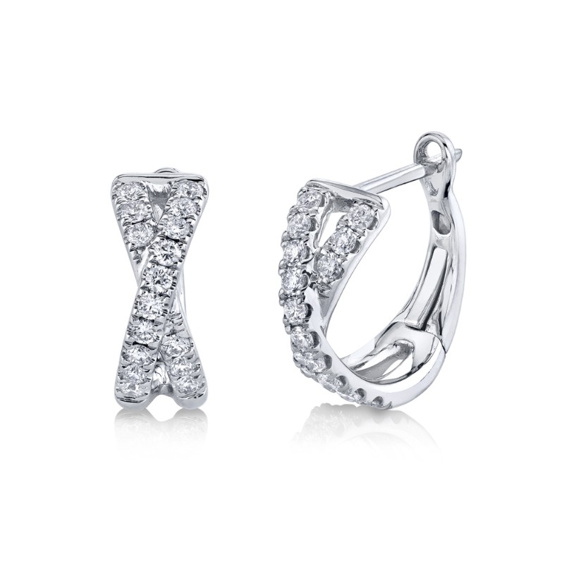 0.40Ct Diamond Huggie Earrings