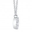 0.22Ct-Ctr(Round) 0.28Ct-Side Diamond Cluster Necklace