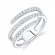 Shy Creation 14K White Gold .61Ctw Diamond Ring