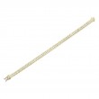 3.25Ct 14K Yellow Gold Diamond Baguette Tennis Bracelet