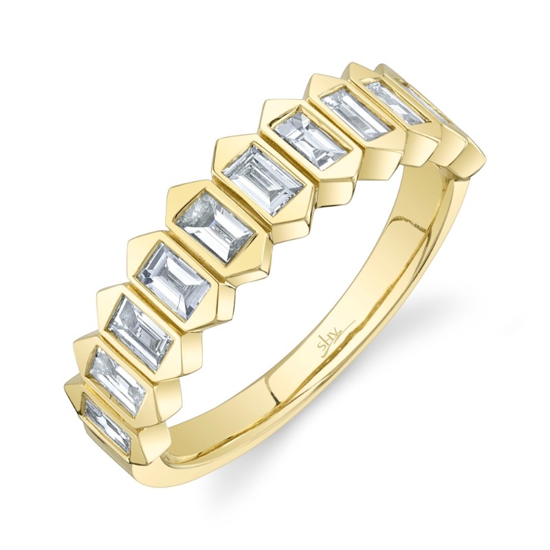 Shy Creation 0.75Ct Diamond Baguette Band