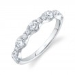 0.77Ct 14K White Gold Diamond Lady's Band
