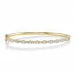 1.30Ct 14K Yellow Gold Diamond Bangle