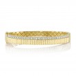 1.07Ct 14K Yellow Gold Diamond Ribbed Bangle