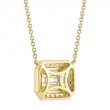 0.41Ct 14K Yellow Gold Diamond Baguette Necklace