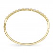 2.19Ct 14K Yellow Gold Diamond Pave Bangle