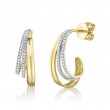 0.20Ct 14K Yellow Gold Diamond Earrings