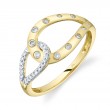 0.15Ct 14K Yellow Gold Diamond Lady'S Ring