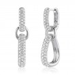 1.45Ct 14K White Gold Diamond Earrings