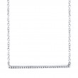 0.08ct 14k White Gold Diamond Bar Necklace