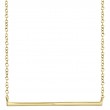 0.08ct 14k Yellow Gold Diamond Bar Necklace