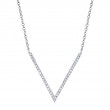 0.12Ct 14K White Gold Diamond Necklace