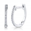 0.08Ct Diamond Huggie Earrings