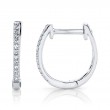 0.08Ct Diamond Huggie Earrings