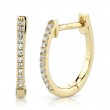 0.08Ct Diamond Huggie Earrings
