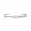 0.52Ct 14K White Gold Diamond Pave Bangle