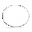 0.52Ct 14K White Gold Diamond Pave Bangle