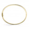 0.52Ct 14K Yellow Gold Diamond Pave Bangle