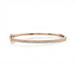 0.52Ct 14K Rose Gold Diamond Pave Bangle