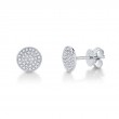 0.17ct 14k White Gold Diamond Pave Stud Earrings