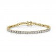 2.02Ct 14K Yellow Gold Diamond Tennis Bracelet