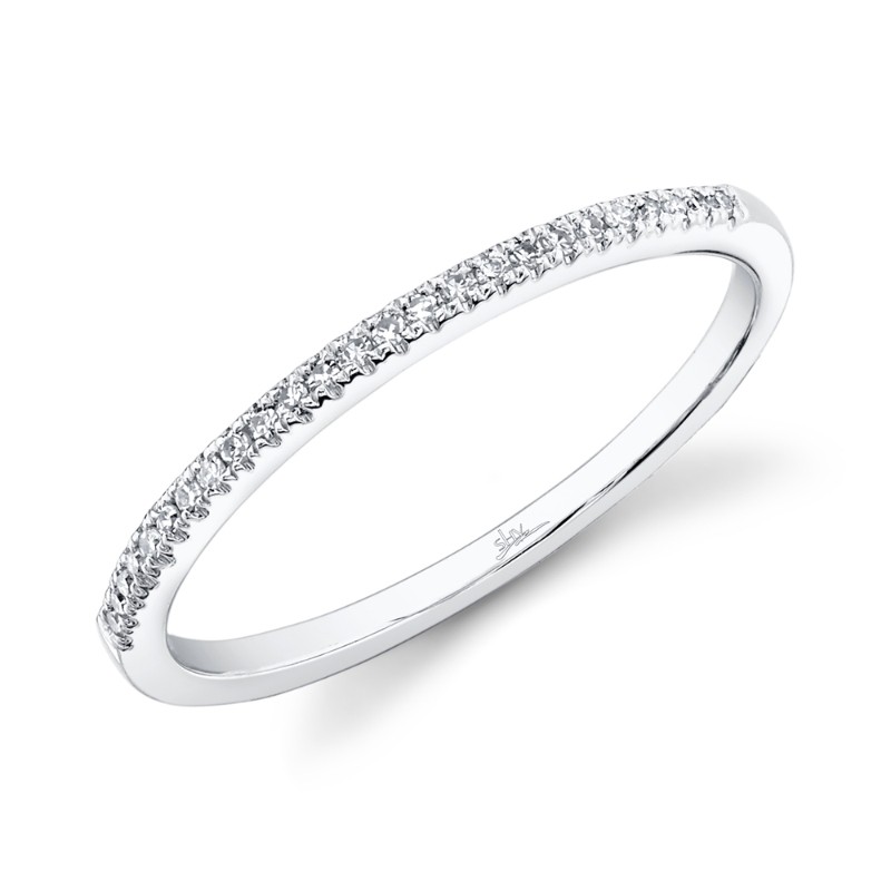 0.08Ct 14K White Gold Diamond Lady's Band