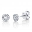 0.24ct 14k White Gold Diamond Stud Earrings