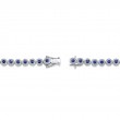 1.22Ct Diamond & 2.44Ct Blue Sapphire 14K White Gold Lady's Bracelet