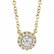 0.14Ct 14K Yellow Gold Diamond Necklace
