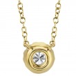 0.14Ct 14K Yellow Gold Diamond Necklace