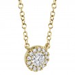 0.14Ct 14K Yellow Gold Diamond Necklace