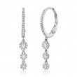 0.32Ct 14K White Gold Diamond Earrings