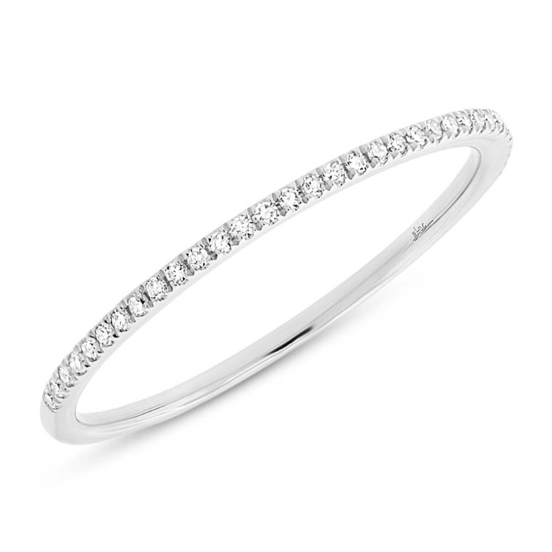 0.10Ct 14K White Gold Diamond Lady's Band