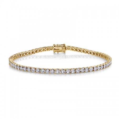 1.00Ct 14K Yellow Gold Diamond Tennis Bracelet