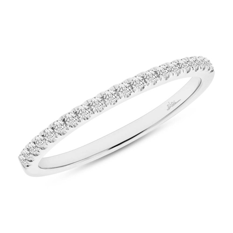 0.18Ct 14K White Gold Diamond Lady's Band