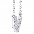 0.53Ct 14K White Gold Diamond Necklace