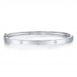 0.38Ct 14K White Gold Diamond Bangle