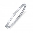0.38Ct 14K White Gold Diamond Bangle