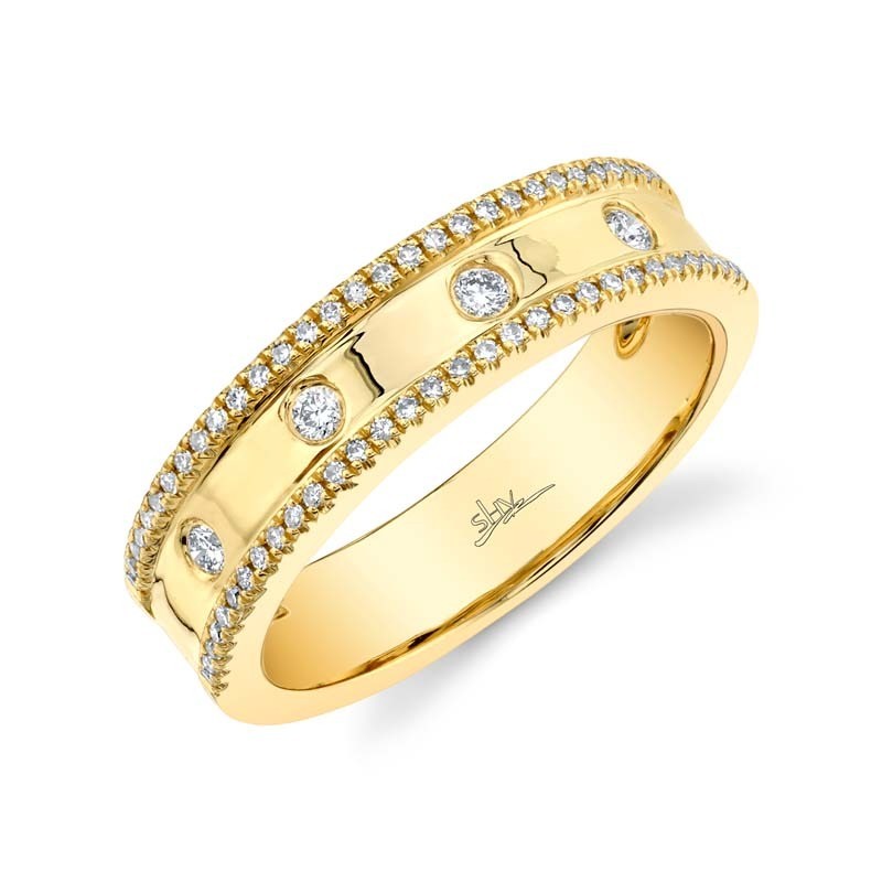 0.23Ct 14K Yellow Gold Diamond Lady'S Ring