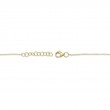 0.04Ct 14K Yellow Gold Diamond Infinity Bracelet