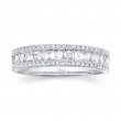 0.55ct 14k White Gold Diamond Baguette Lady's Band