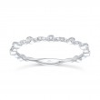 0.06ct 14k White Gold Diamond Lady's Band