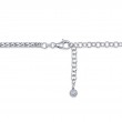 A 14K White Gold Necklace That Is Set With Diamonds Weighing 2.49 Carats Total. G/H, Vs-Si