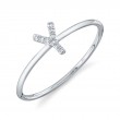 0.03Ct 14K White Gold Diamond Lady's Ring - Initial Y