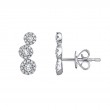 0.36Ct 14K White Gold Diamond Stud Earrings