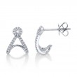 0.20Ct 14K White Gold Diamond Earrings