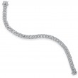 1.69Ct 14K White Gold Diamond Pave Link Bracelet