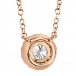 0.20Ct-Ctr(Round) 0.05Ct-Side Diamond Necklace
